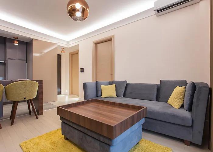 Gm Skyview Luxury Flatiron Lägenhet Skopje